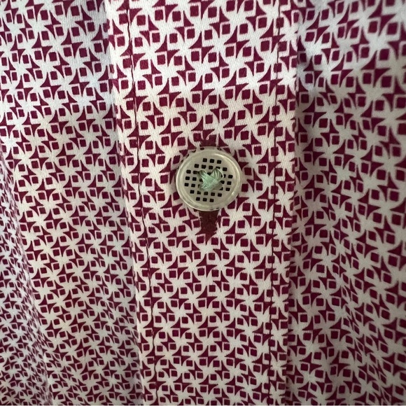 Ted Baker Button Down Shirt Purple and White print size 3 (Medium) - Picture 5 of 11